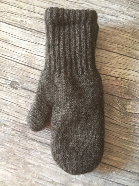 Boucle Lined Alpaca Mittens