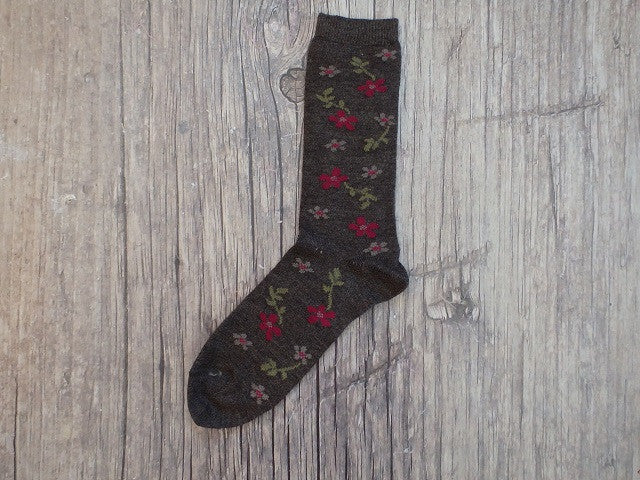 LW Icon - Flower Vine Alpaca Sock
