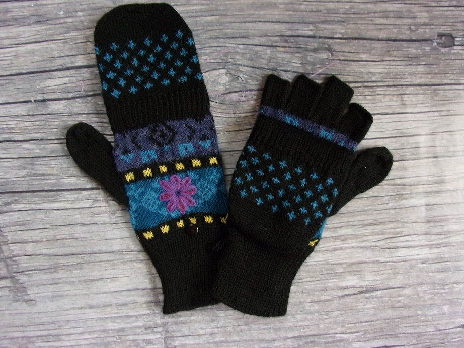 Glittens - LW Lined Blue Meadow