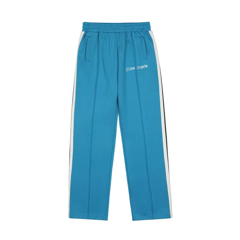 Palm Angle Pants Palm Angels Black and White Striped Casual Trousers Men's and Women's Sports Pants