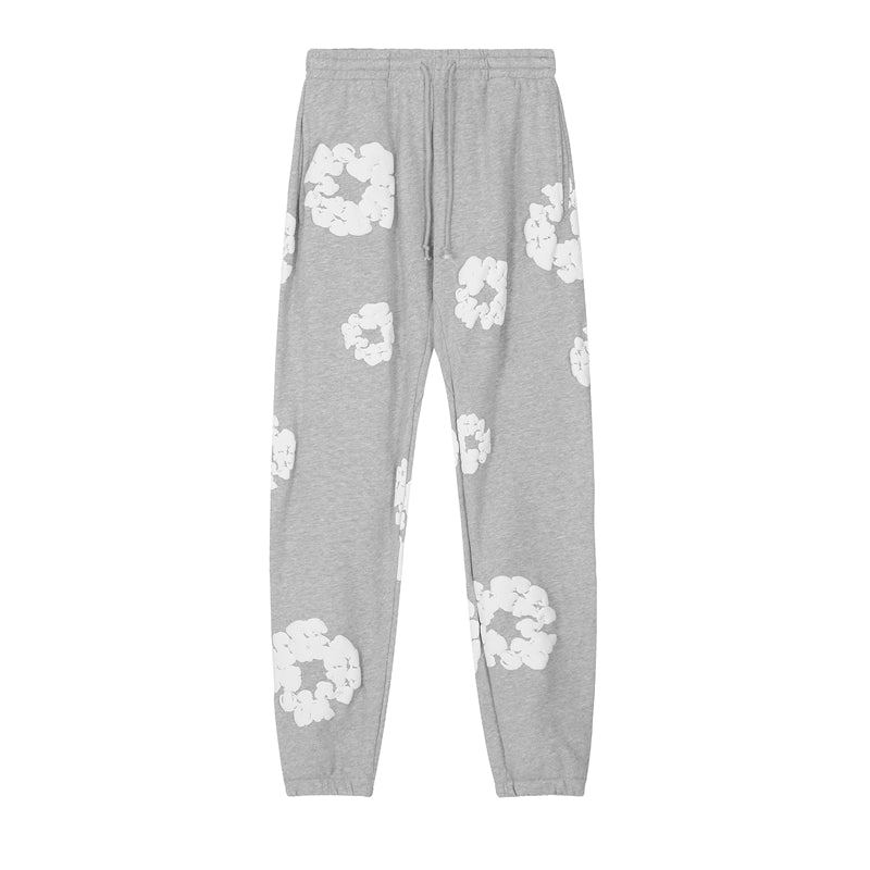 Denim Tears Outfit:Hoodie/Sweatpants (Separate Purchase Options) Loose Hooded Sweatshirt Casual Sweatpants