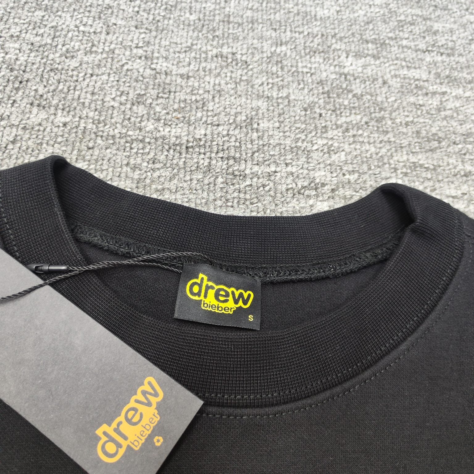Drew House Sweatshirts Unisex Love Pattern Loose Fleece Crew Neck Sweater