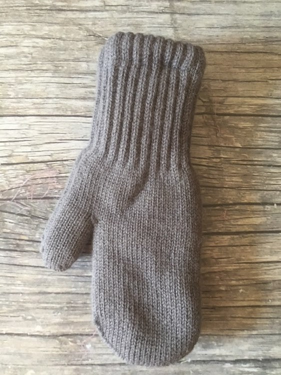 Boucle Lined Alpaca Mittens