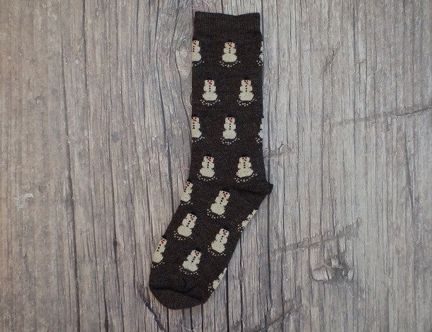 LW Icon - SNOW DAY! Snowman Alpaca Socks